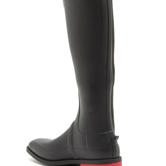 hunter wellesley rubber riding rain boot